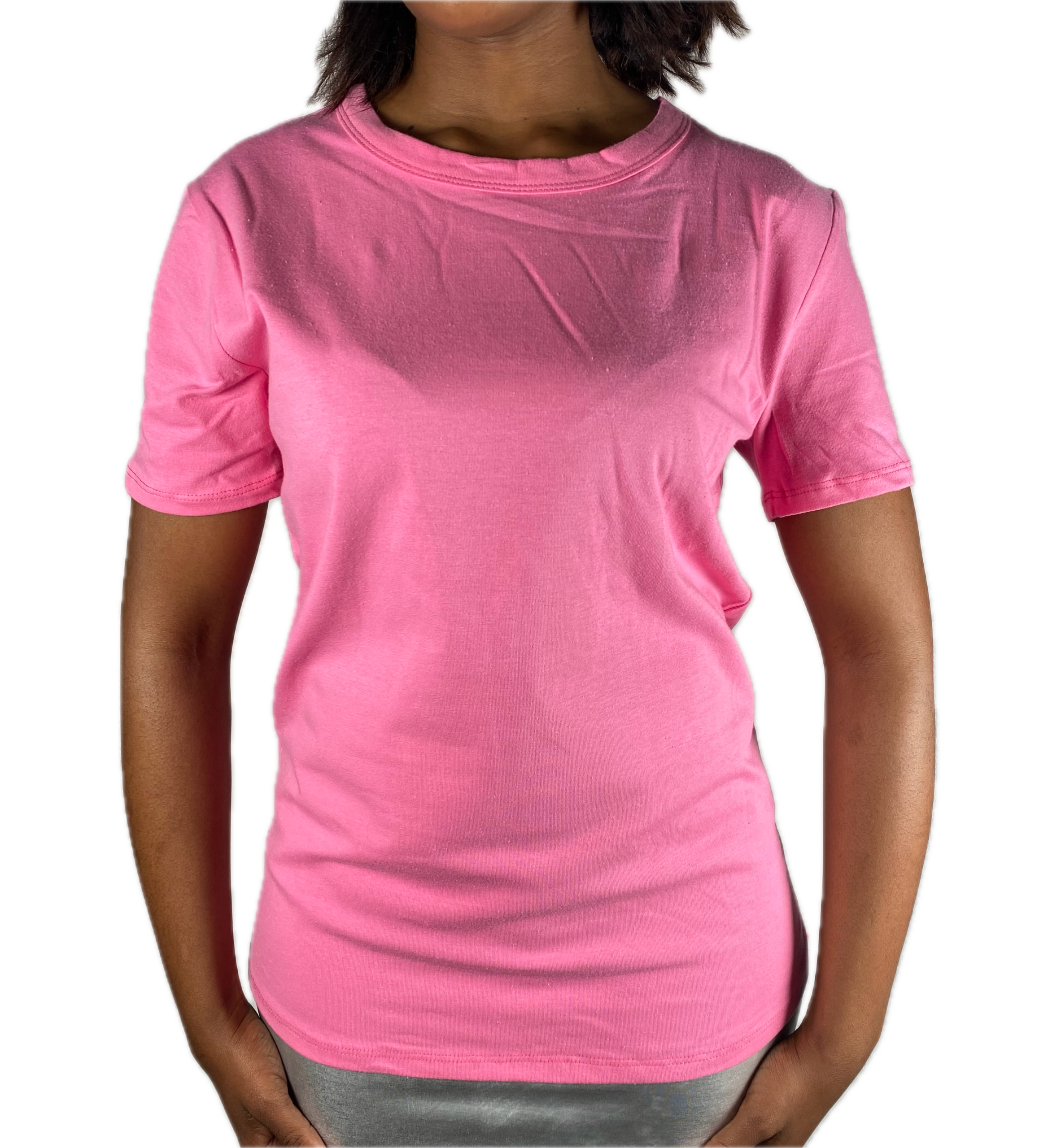 Ladies Blank Tee | Pink